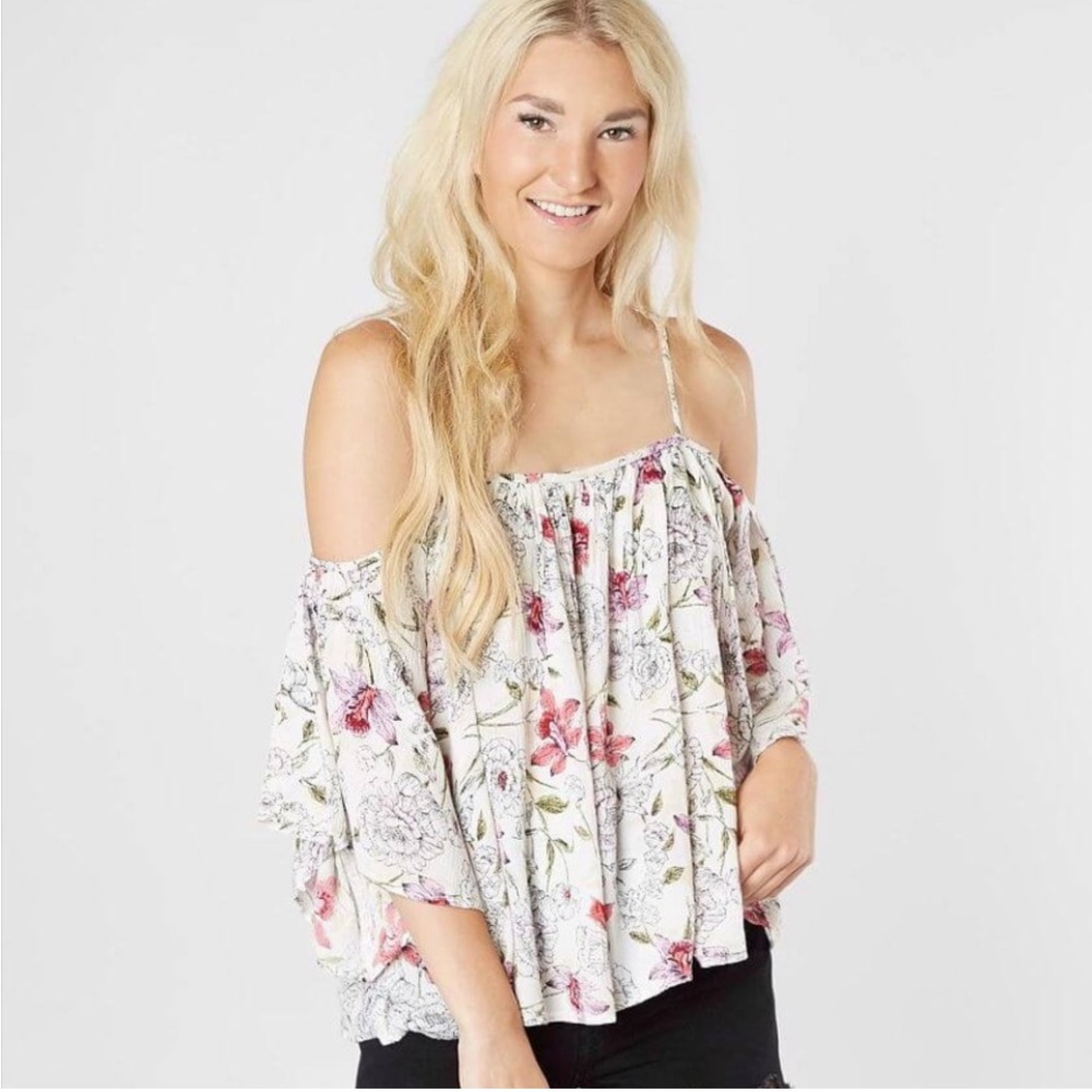 NEW! Cold-shoulder BILLABONG blouse